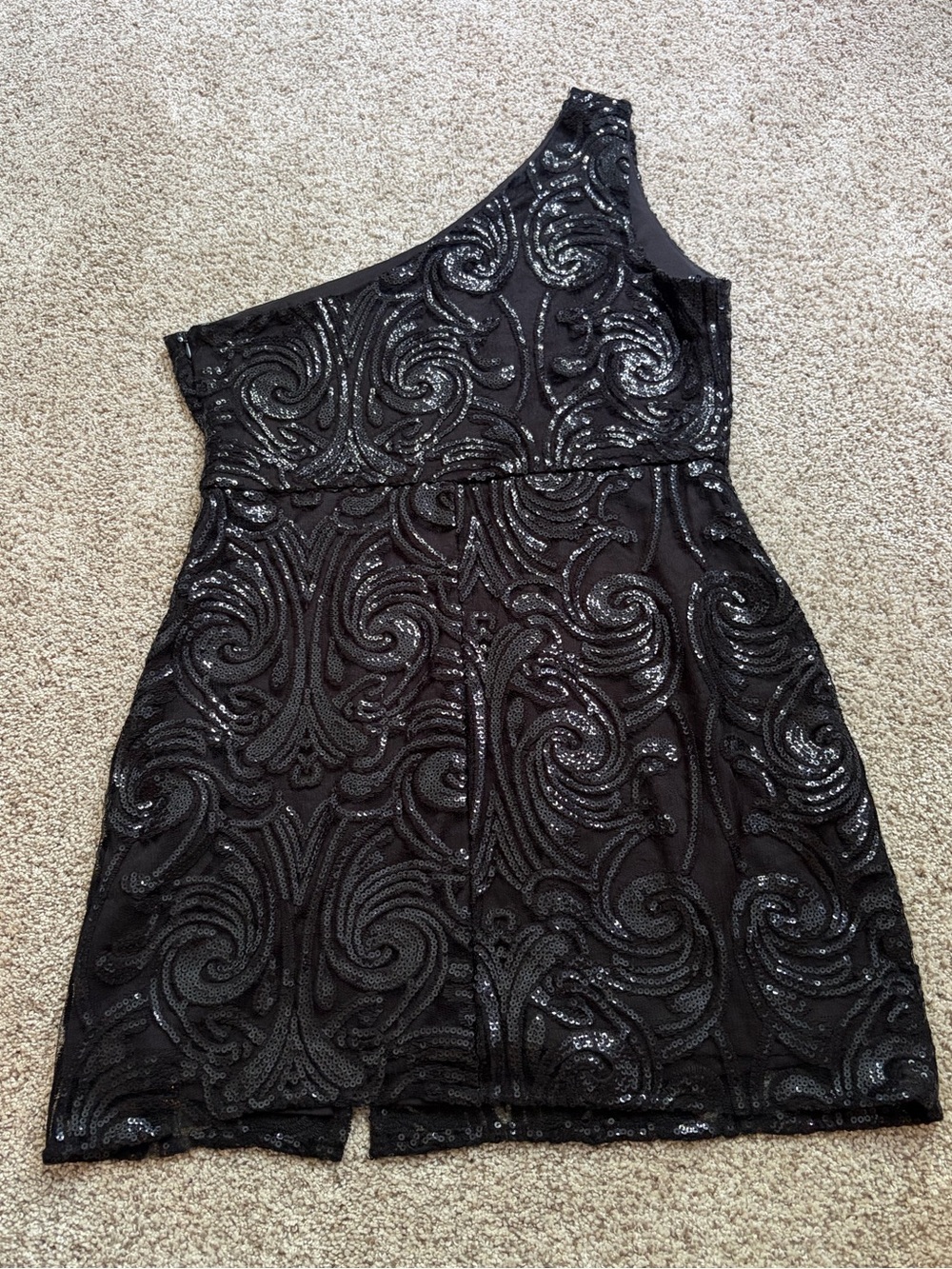 Lulus Black Sequin Mini Dress